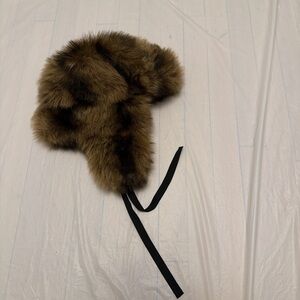 Brown Fur Trapper Hat